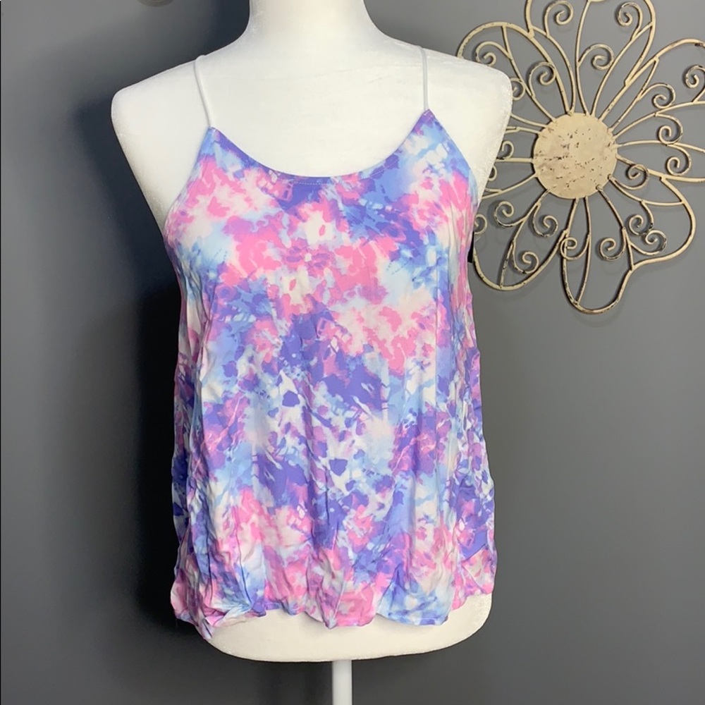 Tie dye hippie boho tank size small